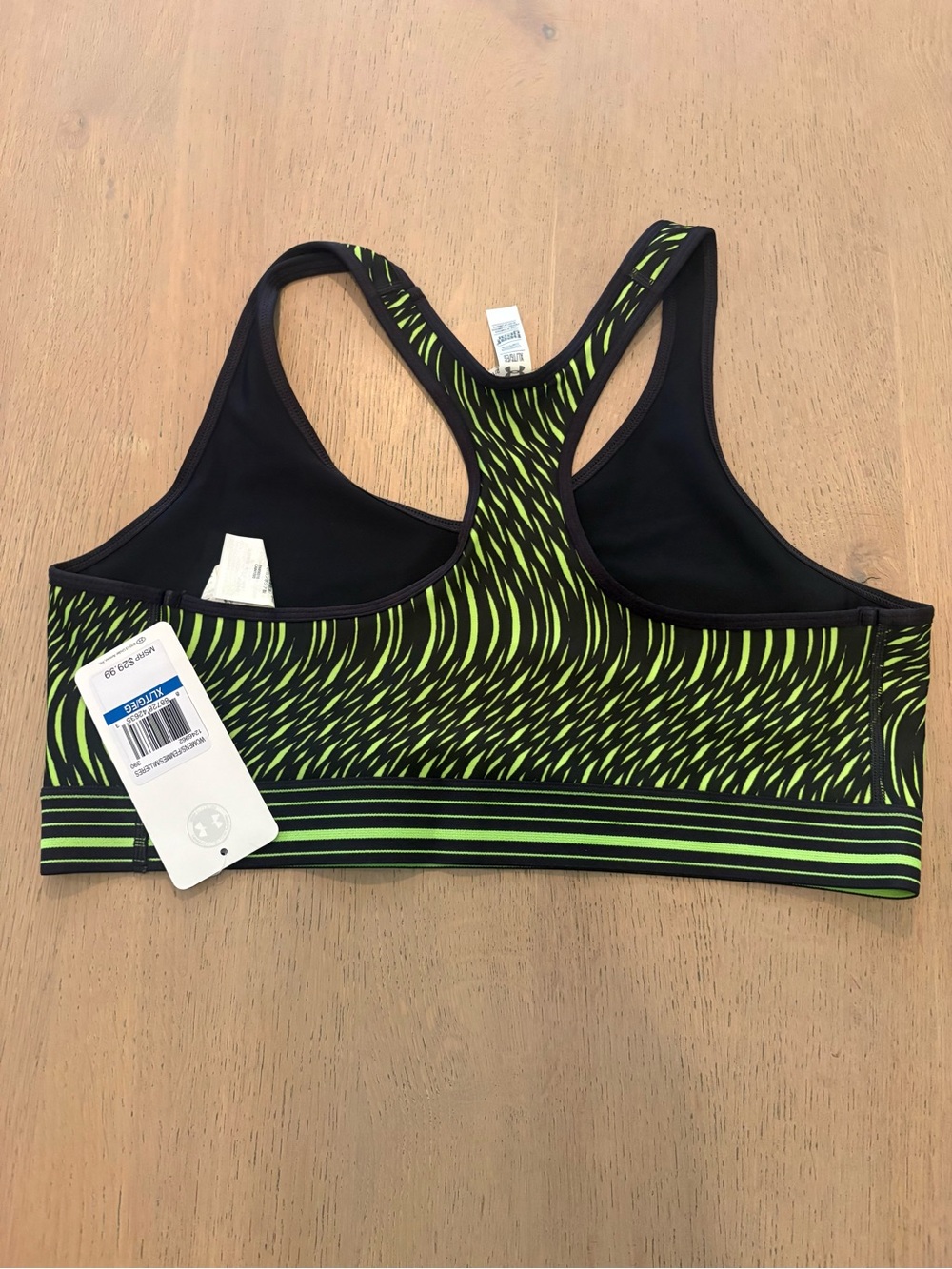 Under Armour Pink & Neon Green Racerback Sports Bras – Pack of 3 - Picture 3 of 7